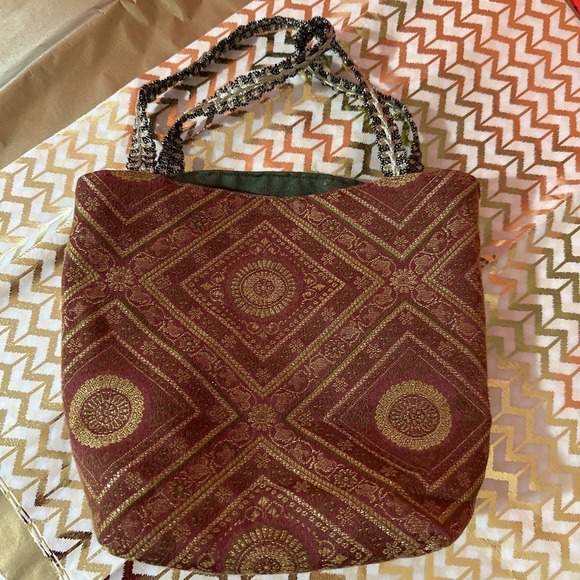 HANDMADE reversible small tote bag - Picture 1 of 4